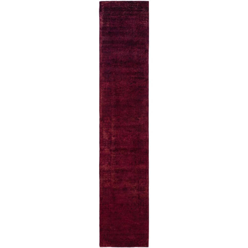 Fine Vibrance Red 3 X 17 Hand-Knotted Wool Indoor Area Rug price history on PriceWatchPro