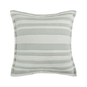 Cambria Cotton 20 in. Square Decorative Throw Pillow Cover