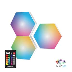Aura LED Hex Glow Battery Operated (3-Pack)