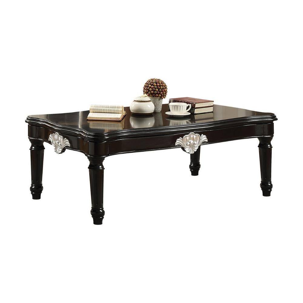 HomeRoots 55 In. Rectangle Manufactured Wood Coffee Table 2000490504 ...