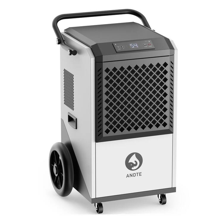 Edendirect 250 pt. 8,000 sq.ft. Commercial Dehumidifier for Basement in. White, High Efficiency Compressor