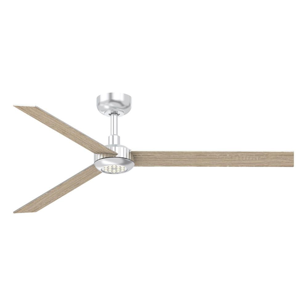 X3 52 in. Silver Downrod Mount Standard Ceiling Fan with Dimmable 3CCT LED, Dual-Sided Reversible Blade Quiet DC Motor price history on PriceWatchPro