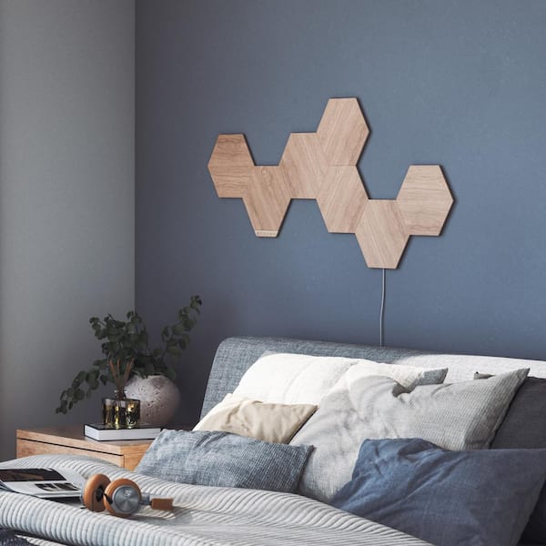 Nanoleaf Elements Wood Look Smarter Kit -7 Smart LED Panels