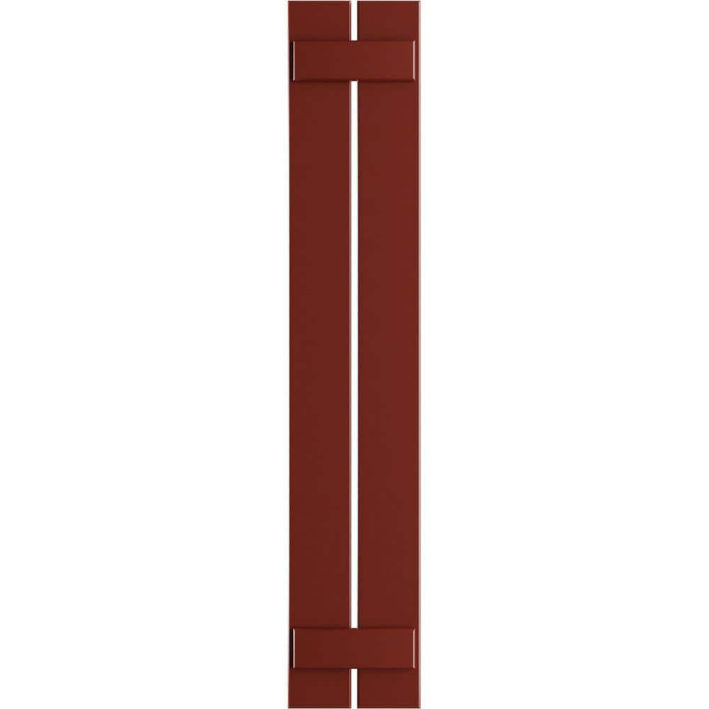11-1/4 in. x 55 in. True Fit PVC 2-Board Spaced Board and Batten Shutters Pair in Pepper Red price history on PriceWatchPro