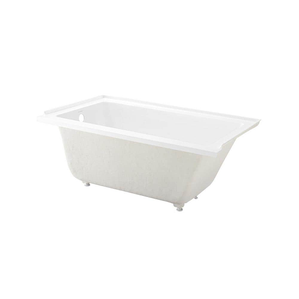 Voltaire 60" x 32" White Acrylic Alcove Bathtub with Jets