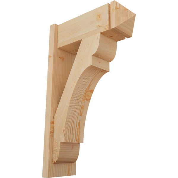 Ekena Millwork 8 in. x 32 in. x 20 in. Olympic Arts and Crafts Smooth Douglas Fir Outlooker