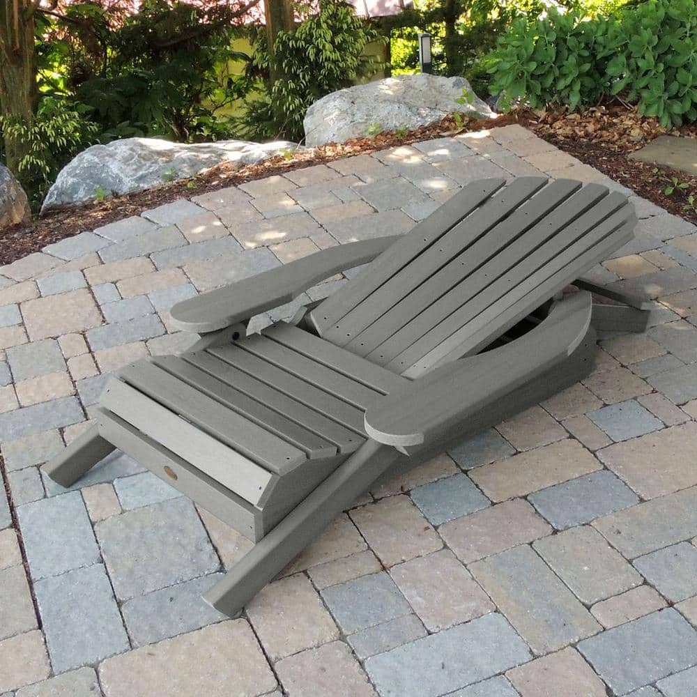 Hamilton Coastal Teak Folding Reclining Adirondack Chairs Set