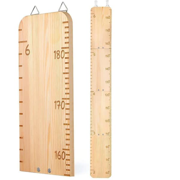 14 in. Wooden Height Chart for Kids, Height Measurement for Wall