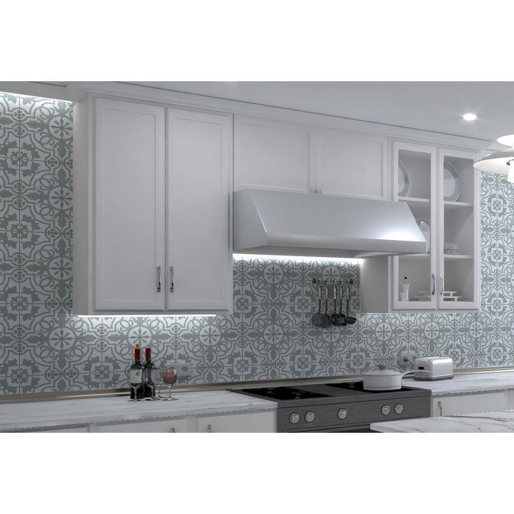 Bliss 8" Gray and White Porcelain Moroccan Wall and Floor Tile
