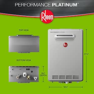 Performance Platinum 9.5 GPM Natural Gas High Efficiency Outdoor Tankless Water Heater