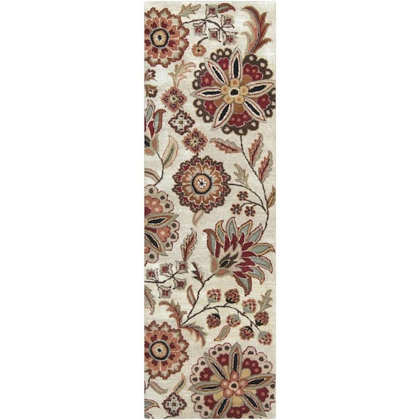 Livabliss Alstonia Chocolate 3 ft. x 12 ft. Indoor Runner Rug