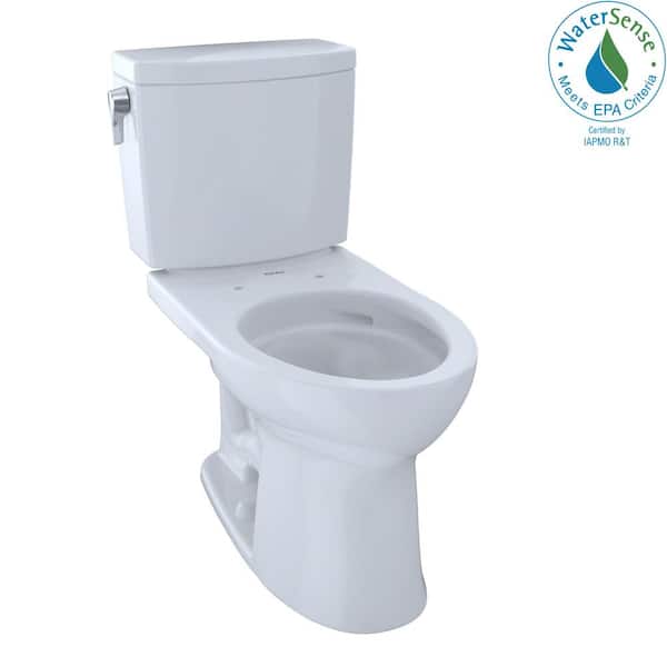 TOTO Drake II 2-Piece 1.0 GPF Single Flush Elongated Toilet with
