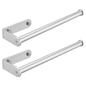 Wall Mount Paper Towel Holder Bulk-Self-Adhesive Under Cabinet in Brushed Nickel (2-Pieces)