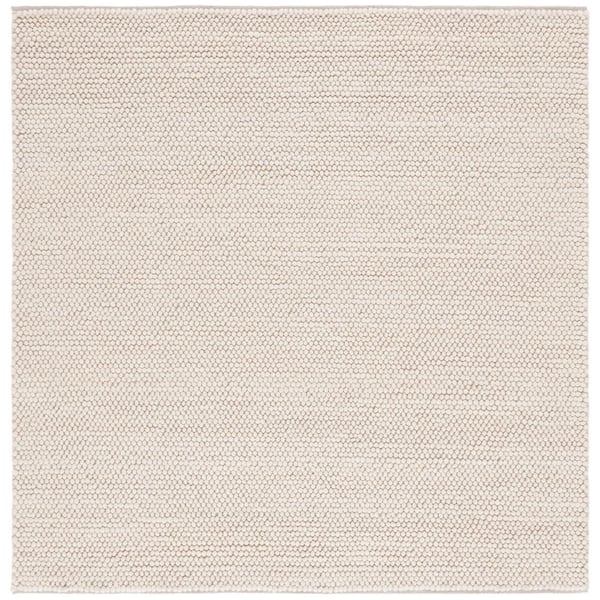 Natura 8 ft. x 8 ft. Ivory Basket Marle Square Area Rug