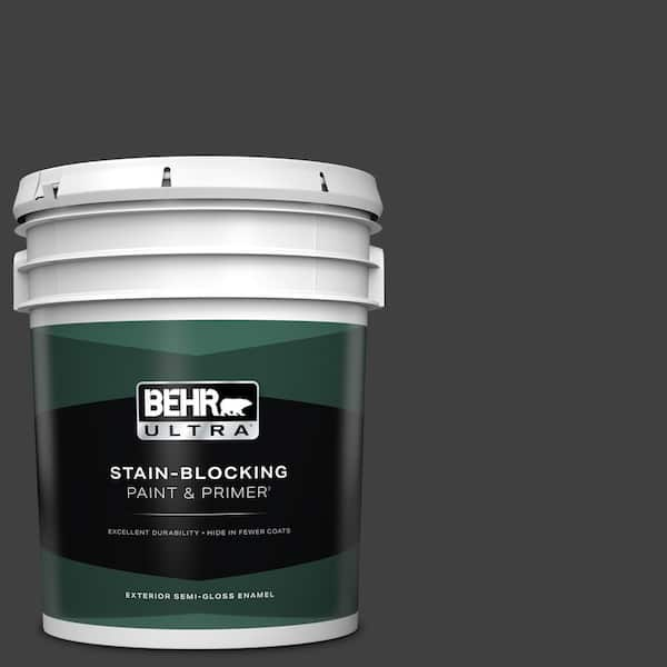 BEHR ULTRA 5 gal. #BXC-02 Bauhaus Semi-Gloss Enamel Exterior Paint & Primer