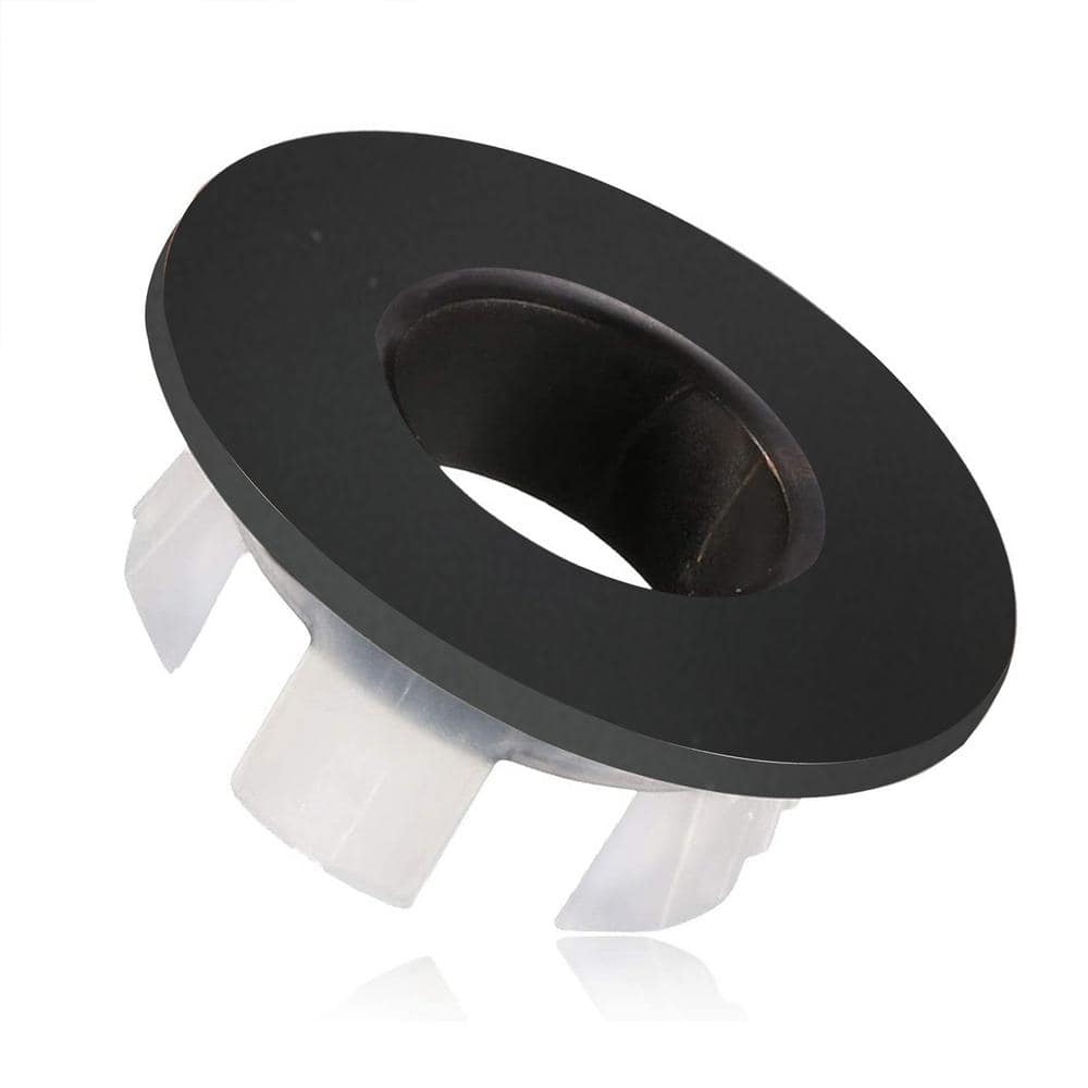 Matte Black Brass Sink Overflow Hole Cover