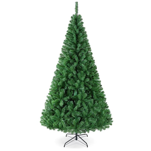 Unlit Artificial Christmas Tree with Foldable Stand and PVC Tips