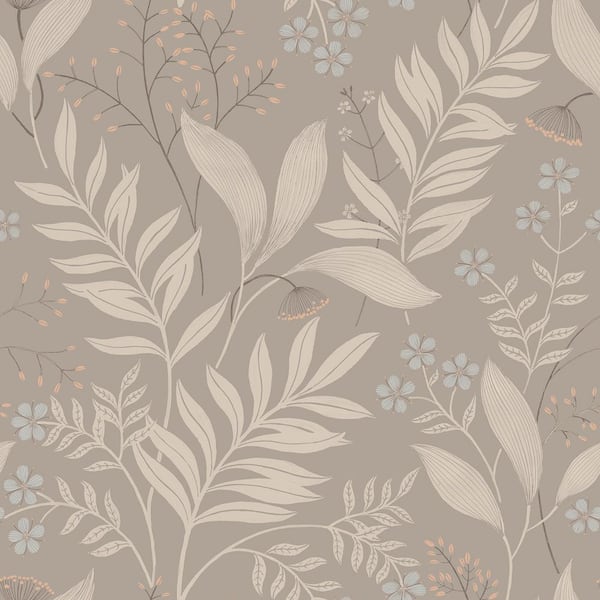Amanda Taupe Peel and Stick Wallpaper