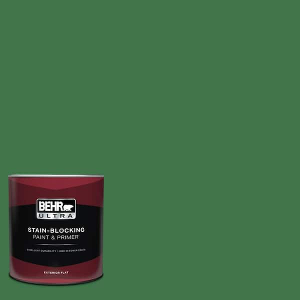 BEHR ULTRA 1 qt. #P410-7 Grasslands Flat Exterior Paint & Primer