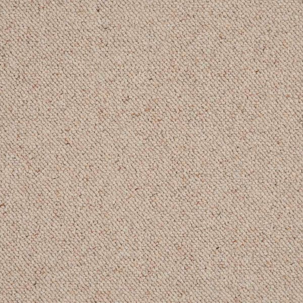 Natural Harmony Bismarck - Sand - Brown 13.2 ft. 28 oz. Wool Berber Installed Carpet