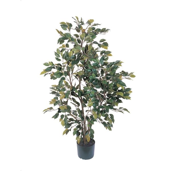 Nearly Natural Indoor 4 ft. Artificial Ficus Silk Tree