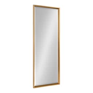 Small Rectangle Gold Beveled Glass Art Deco Mirror (17.5 in. H x 49.5 in. W)