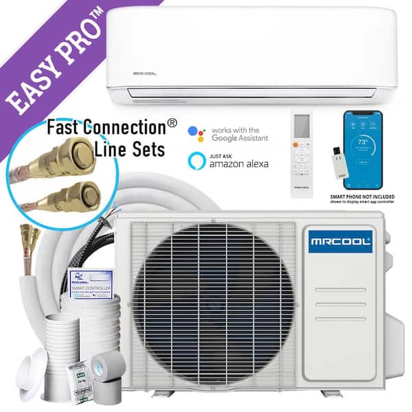 MRCOOL Easy Pro 12,000 BTU 1-Ton 1-Zone 18 SEER Ductless Mini-Split AC and Heat Pump with 12K & 16ft Line - 115V