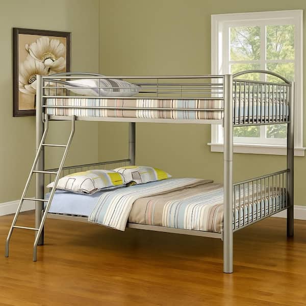 Gold Full Adjustable Bunk Bed with Ladders