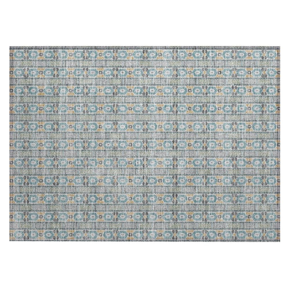 Chantille Machine Washable Indoor/Outdoor Abstract ACN2860 Teal 2 ft. x 3 ft. Accent Rug price history on PriceWatchPro
