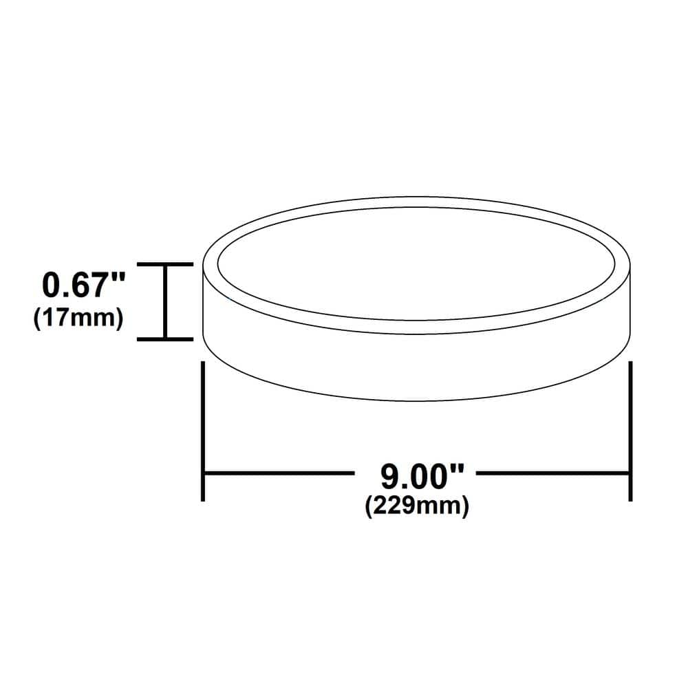 Matte White Round Aluminum LED Flush Mount Light
