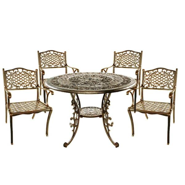 Oakland Living Mississippi Patio 5-Piece Dining Set