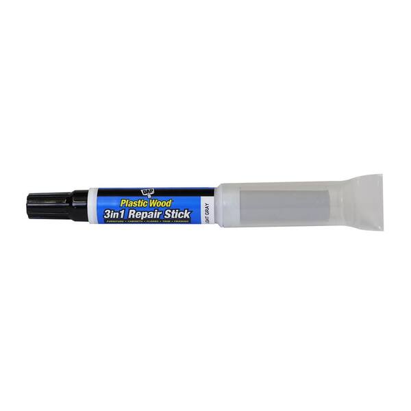 DAP 0.4 oz. 3 in 1-Plastic Wood Repair Stick Light Grey (6-pack)