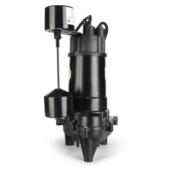 ECO FLO 1/3 HP Cast Iron Submersible Sump Pump with Vertical