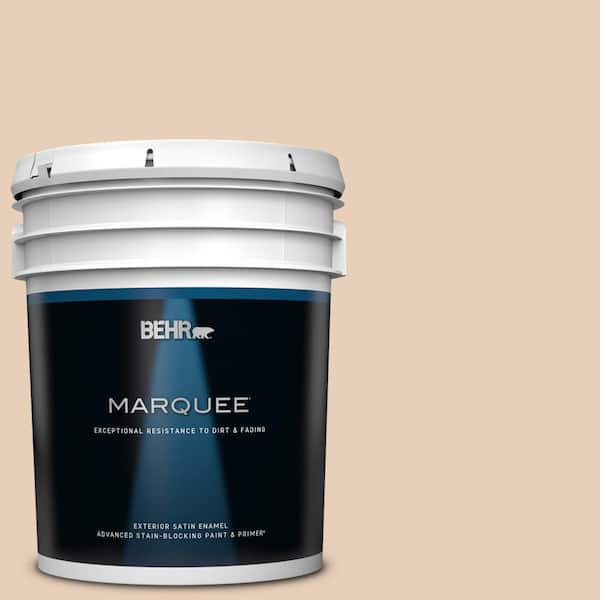 BEHR MARQUEE 5 gal. #ECC-16-1 Floral Bluff Satin Enamel Exterior Paint & Primer