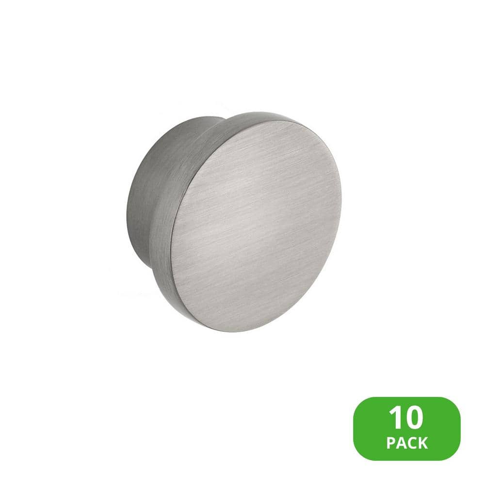 10-Pack Ethan 1-5/8 in. (41 mm) Modern Satin Nickel Round Oversized Cabinet Knob price history on PriceWatchPro