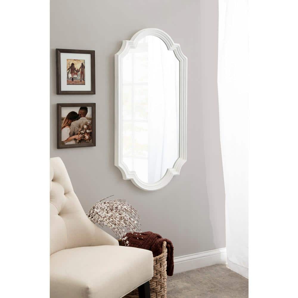 Fairbourne Rustic Gray Full-Length Rectangular Wood Wall Mirror