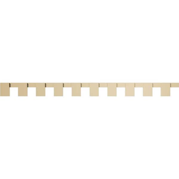 Ekena Millwork 1 in. D x 7 in. W x 93.375 in. L Primed Polyurethane Panel Moulding