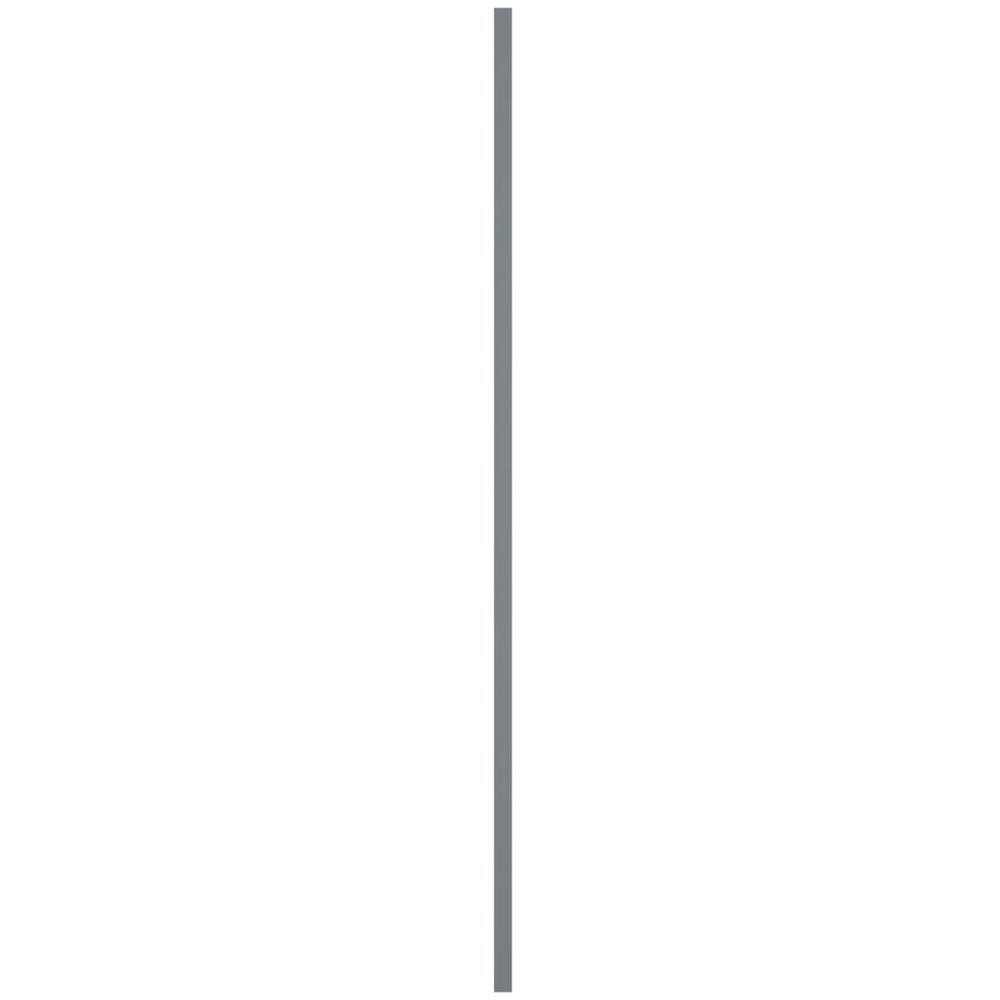 Platinum Gray Raised Panel Vinyl Decorative Shutters, 12" x 51"
