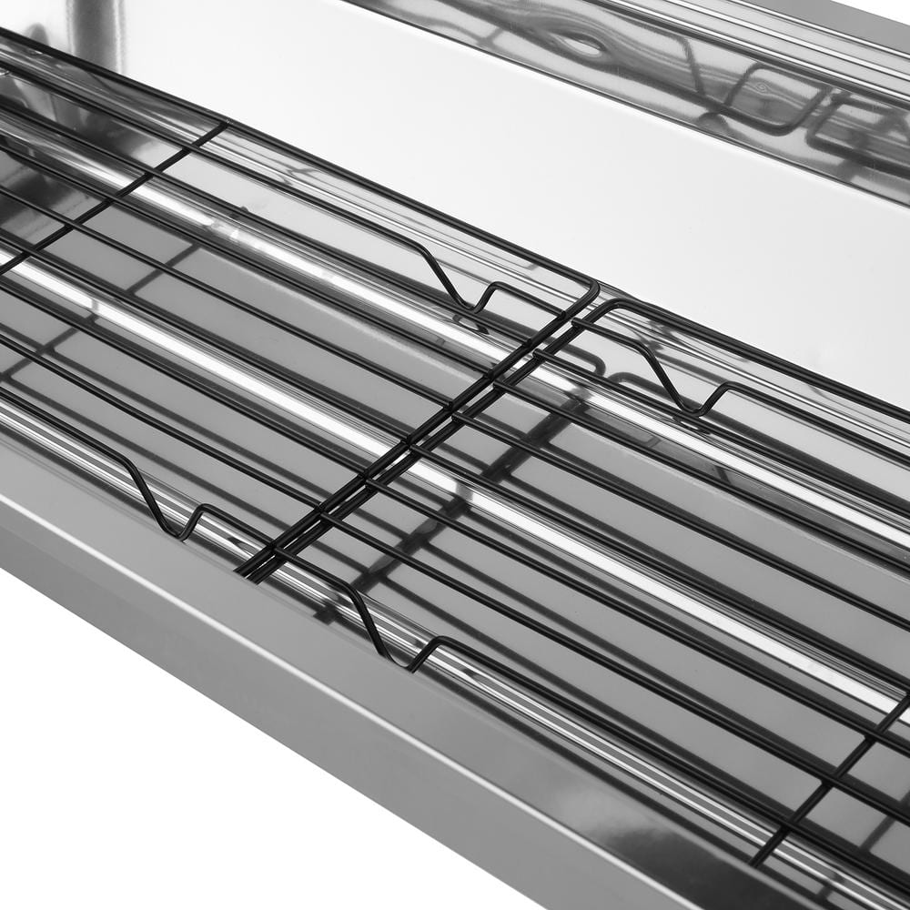 Portable Stainless Steel Charcoal Grill with Folding Legs