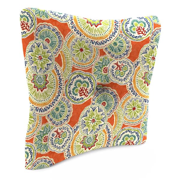 24 in. W x 23.5 in. H x 7 in. T Square Tufted Outdoor Chair Back Cushion