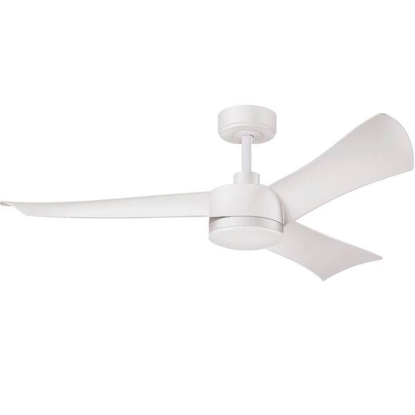 Sunpez 52 in. Smart Indoor/Outdoor 3Blade White Modern Ceiling Fan