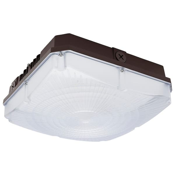9450 Lumen 150° Bronze Motion Sensing Integrated LED Canopy Light