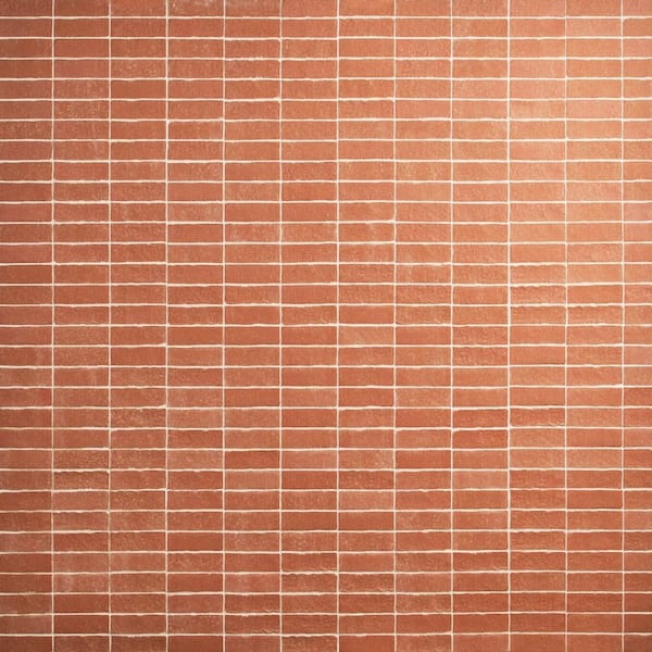 Creston Canyon Red 12.03 in. x 12.39 in. Stacked Matte Porcelain Mosaic Floor and Wall Tile (1.03 Sq. Ft. / Each)
