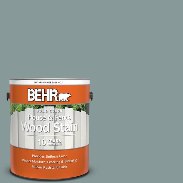 1 gal. #HDC-AC-23 Provence Blue Solid Color House and Fence Exterior Wood Stain