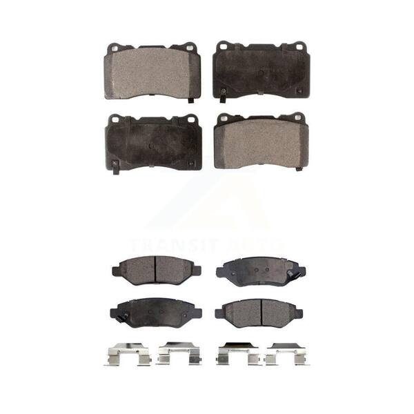 TEC Front Rear Ceramic Brake Pads Kit For Cadillac CTS With Brembo Calipers KTC-100661
