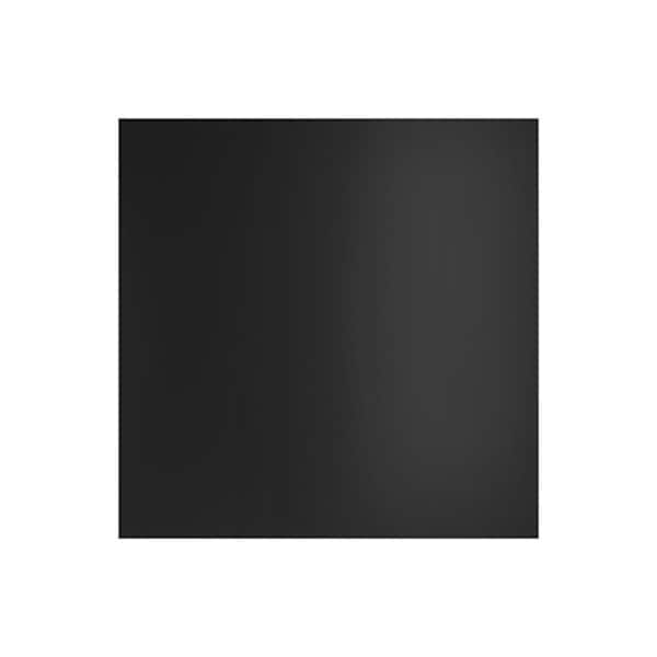 Miami 7.25 in. W x 0.625 in. D x 7.25 in. H Black Cabinet Door Sample Pitch Black Matte