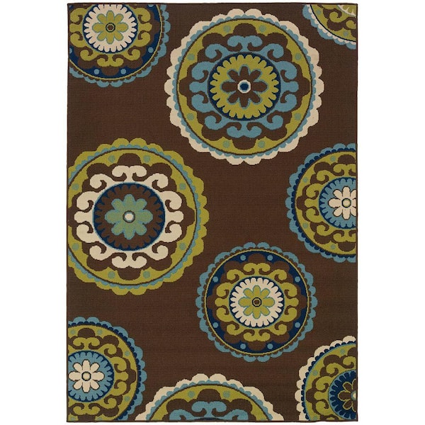 Home Decorators Collection Cabana Brown 5 ft. x 8 ft. Area Rug