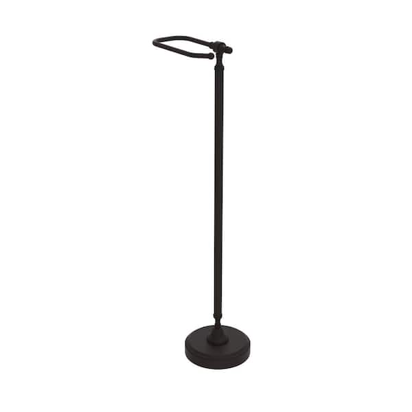 Allied Brass Retro Wave Collection Free Standing Toilet Tissue Holder in Oil Rubbed Bronze