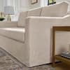 StyleWell Daphne 91.7 in. Skirted Upholstered Queen Size Sofa Bed in Oatmeal 113A062OAT