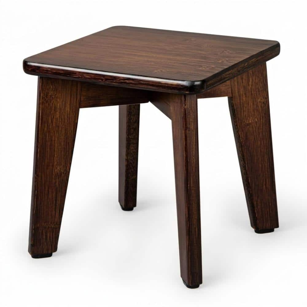 "10"" Chocolate Bamboo Step Stool & 3‑Tier Black Bamboo Plant Stand, Non‑Slip Compact Stool + 8‑Pot Ladder Shelf" price history on PriceWatchPro